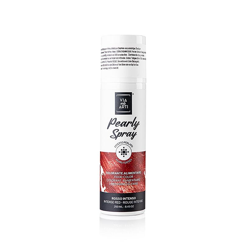 Kakaobutter Spray, Velvet/Samt Effekt, rot (red), Velly, 250 ml | Lebensmittelzusatzstoffe | thungourmet