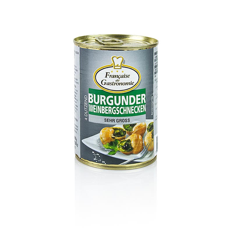 Escargots de Bourgogne, très gros, 4 douzaines, Francaise de Gastronomie, 400 g
