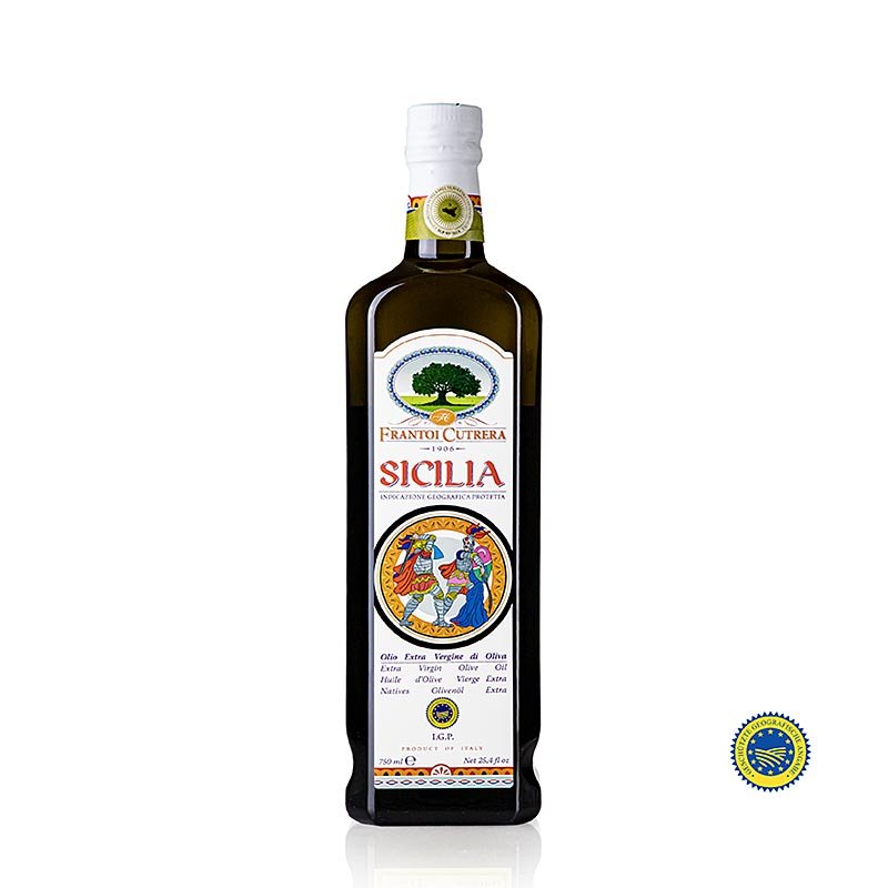 Natives Olivenöl Extra, Frantoi Cutrera "Sicilia", IGP/g.g.A., 750 ml | Essig & Öl | thungourmet