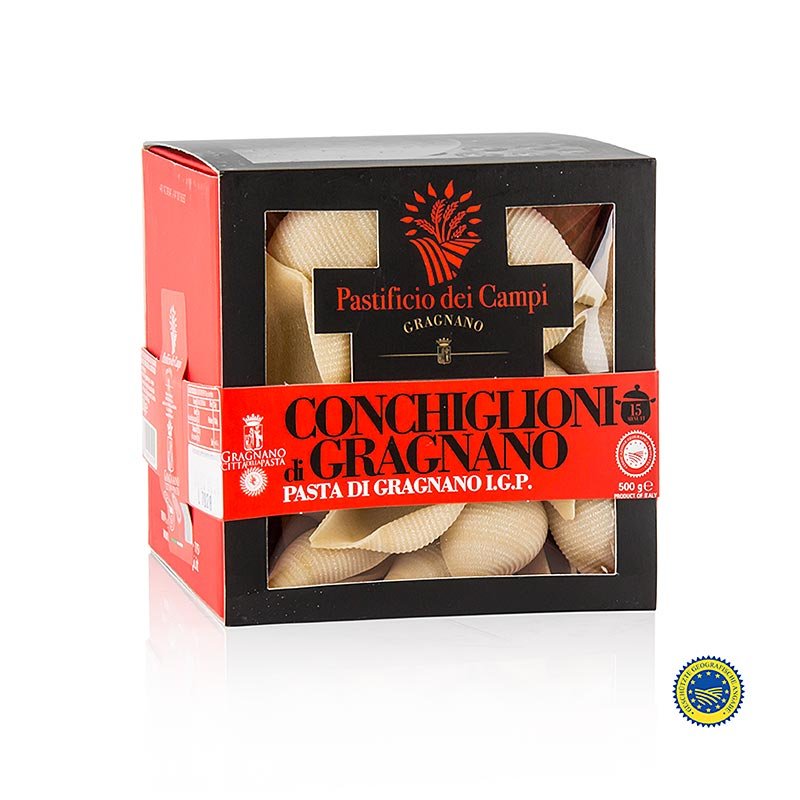 Pastificio dei Campi - No.57 Conchiglioni, große Muschel, Pasta di Gragnano, IGP/g.U., 500 g | Nudeln, Nudel - Produkte, frisch/getrocknet | thungourmet