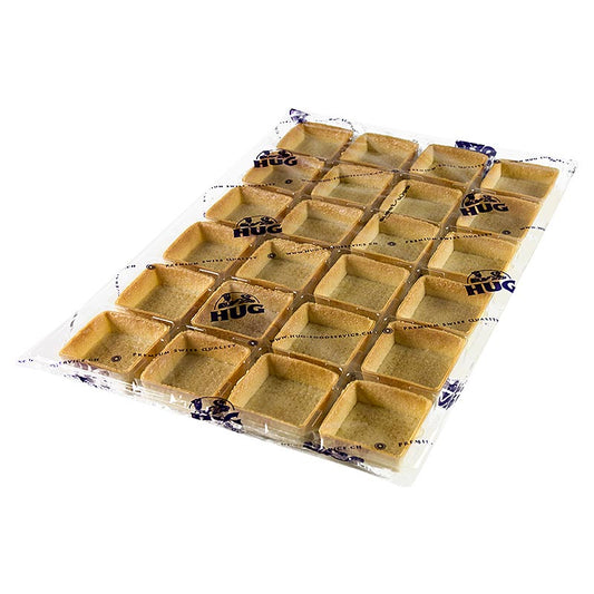 Dessert-Tartelettes - Filigrano, Quadrat, 5,3cm, H 1,8cm, Mürbeteig, 2,016 kg, 144 St