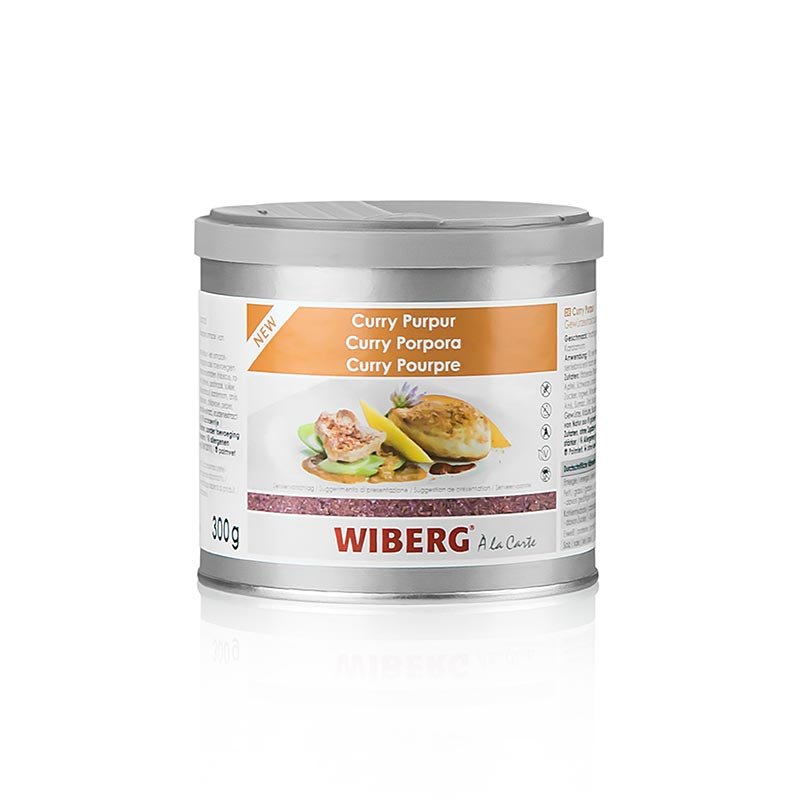 Wiberg Curry Purpur, Gewürzextraktzubereitung, 300 g | Salz, Pfeffer, Gewürze, Aromen,Trockengemüse | thungourmet