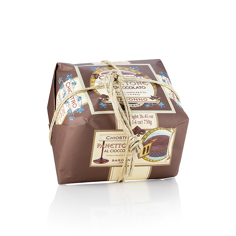 Weihnachtskuchen Panettone - mit Schokostückchen und -cremefüllung, 750 g