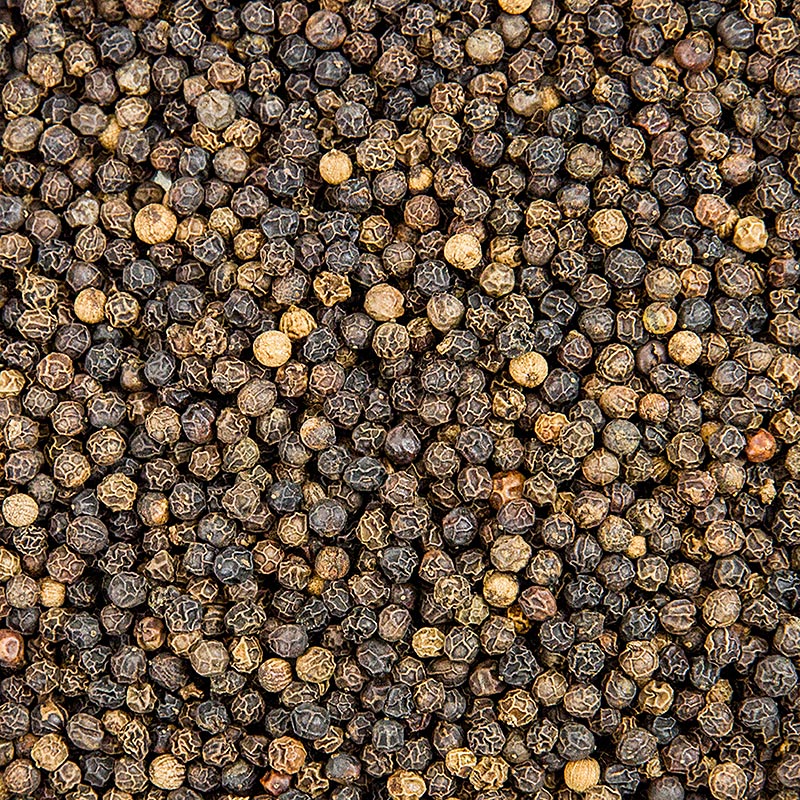 Poivre de Malabar, noir, en grains, 1 kg