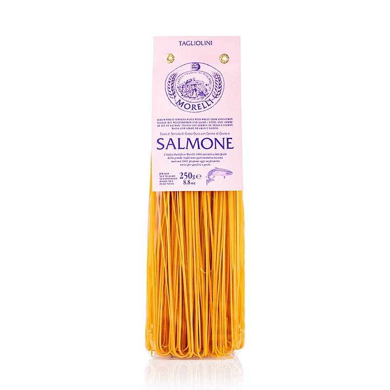 Morelli 1860 Tagliolini Salmone, avec saumon et germes de blé, 250 g