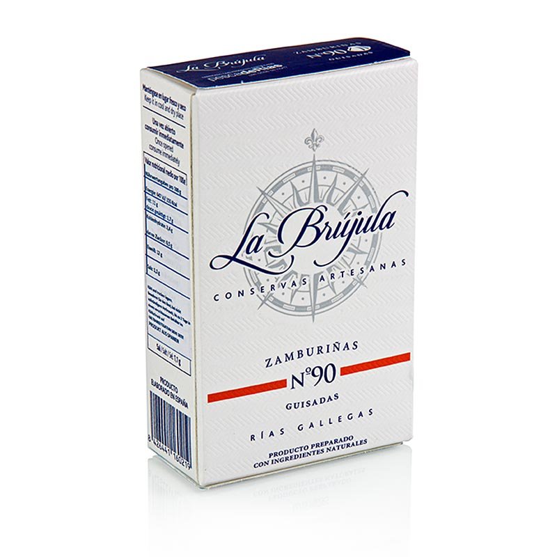 Kammmuscheln, klein, galizischer Art, La Brújula, 110 g | Kaviar, Austern, Fisch - und Meerestier - Produkte | thungourmet