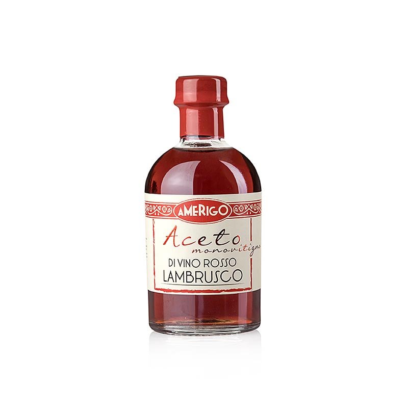 Aceto di Vino Rosso Lambrusco, Rotweinessig, Amerigo, 250 ml | Essig & Öl | thungourmet