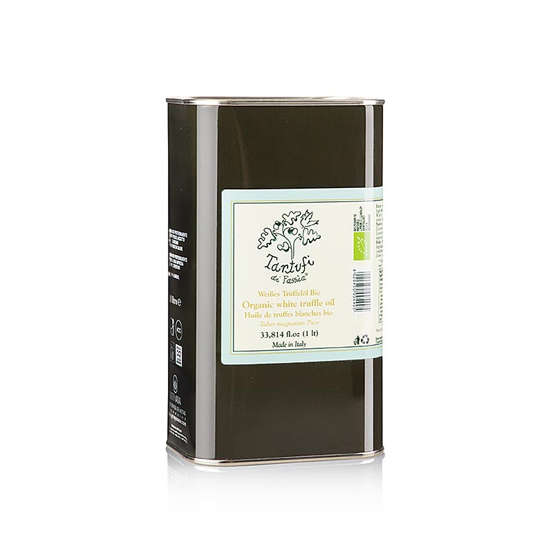 Huile de truffe blanche Ppura, sans arômes artificiels, Tartufi di Fassia, BIO, 1 l