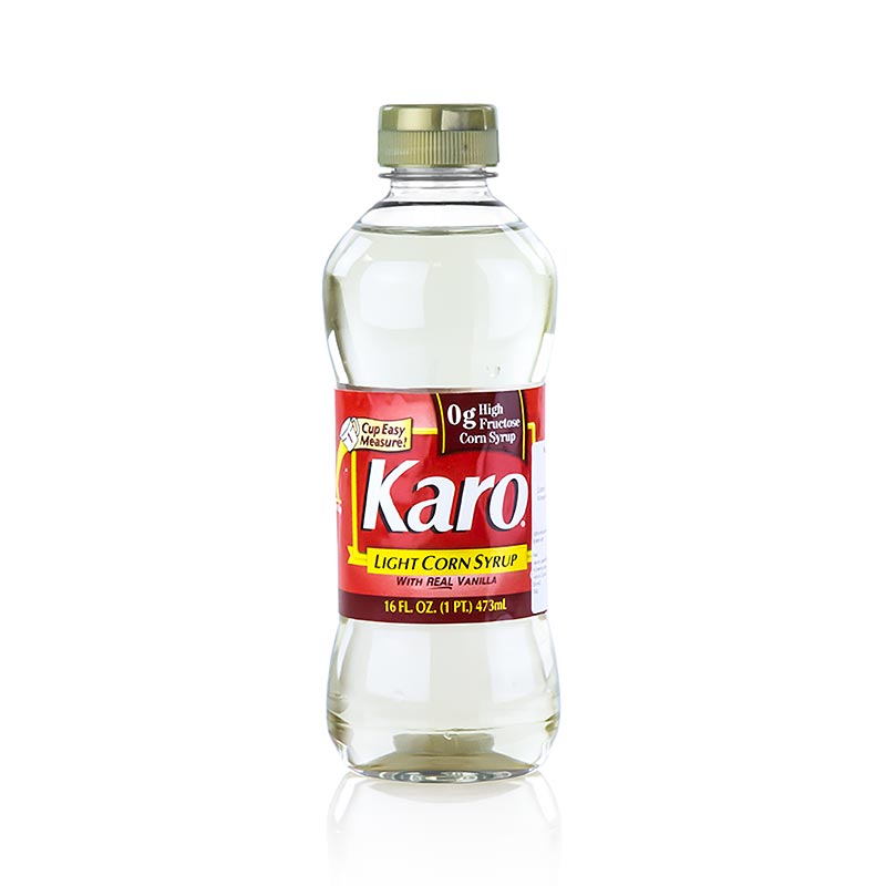 Karo - Light Corn Syrup (Maissirup), GVO, 473 ml - Süßer Sirup aus Mais ohne Gentechnik, perfekt zum Backen und Kochen, in einer Flasche mit 473 ml Inhalt