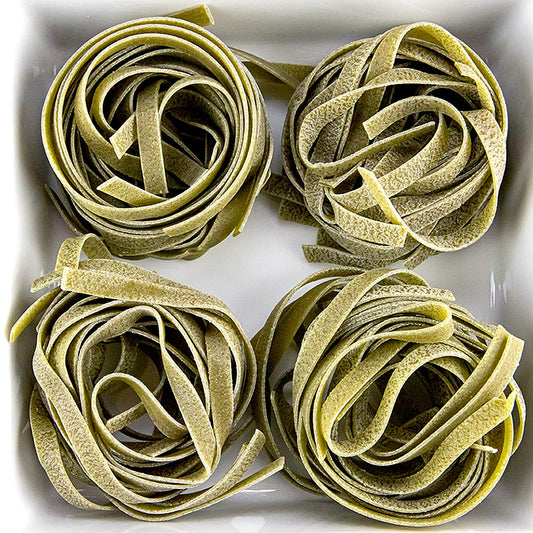 Granoro Dedicato - Tagliatelle Nidi Spinaci, No.80, Bandnudelnester, 500 g | Nudeln, Nudel - Produkte, frisch/getrocknet | thungourmet
