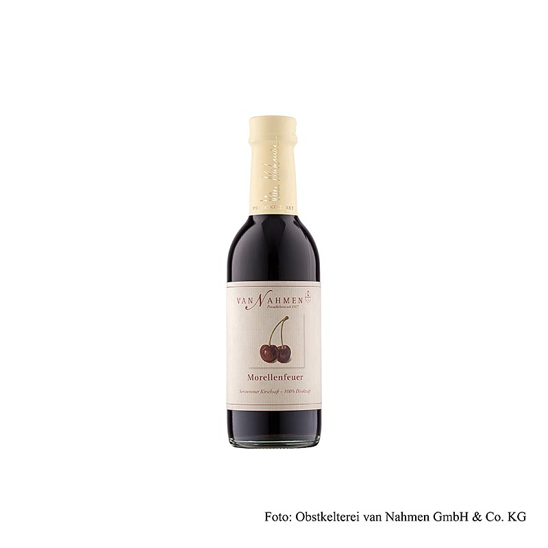 van Nahmen Jus de cerises acides Morellenfeuer, 100 % pur jus, 250 ml