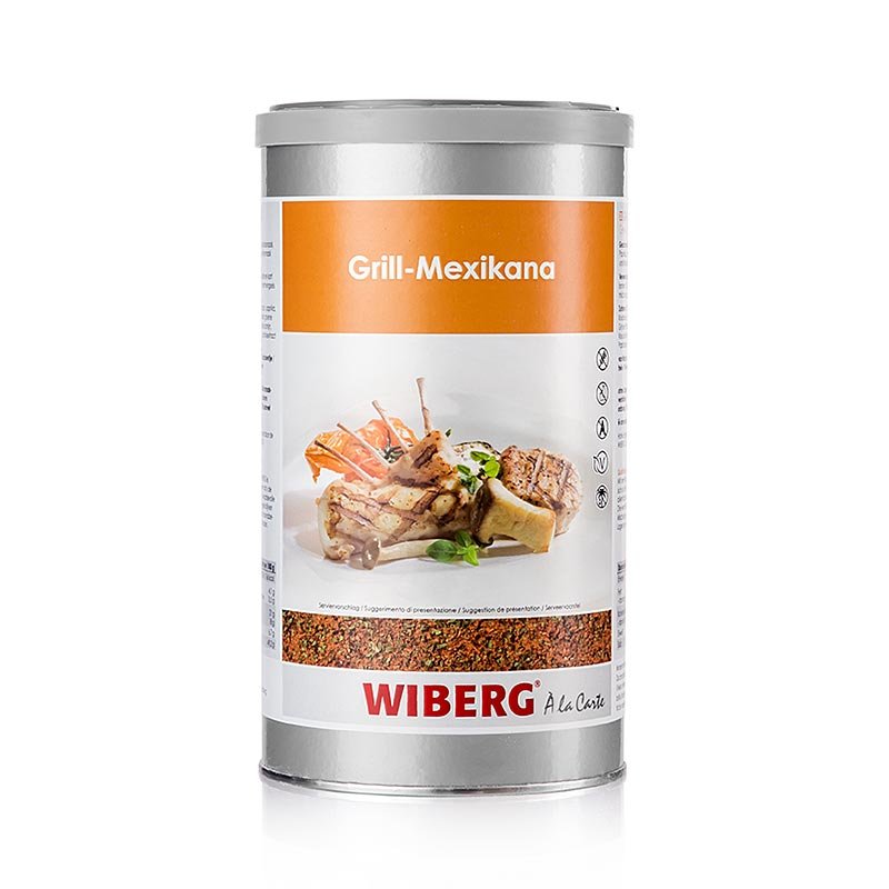 Wiberg Grill Mexikana Style, Gewürzsalz, 750 g | Salz, Pfeffer, Gewürze, Aromen,Trockengemüse | thungourmet