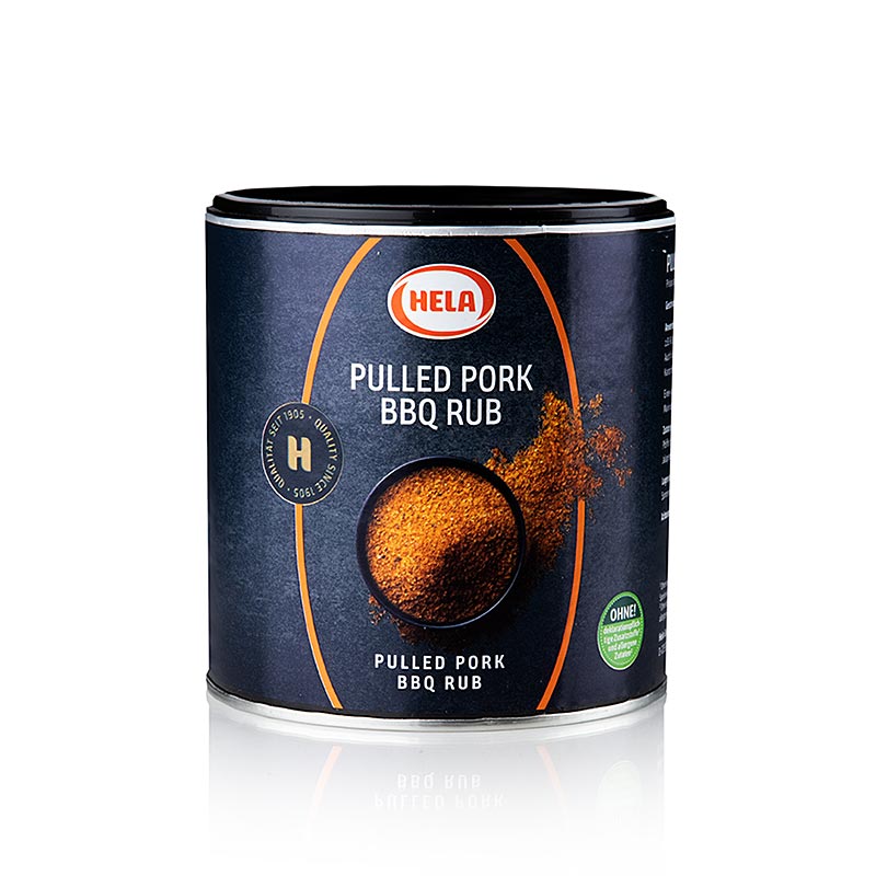HELA Rub Pulled Pork BBQ - Miscela di spezie, piccante e affumicata, 400 g