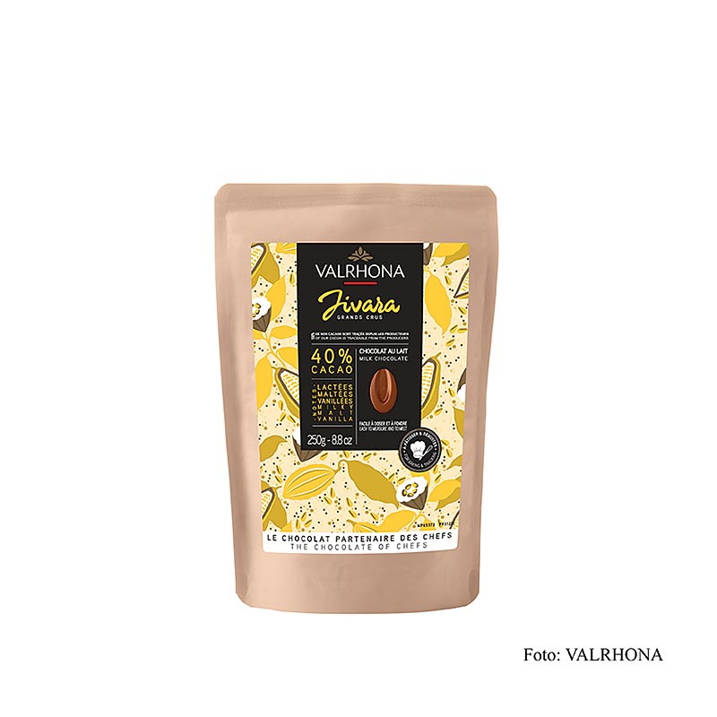 Valrhona Jivara, chocolat au lait 40%, Callets, 250 g