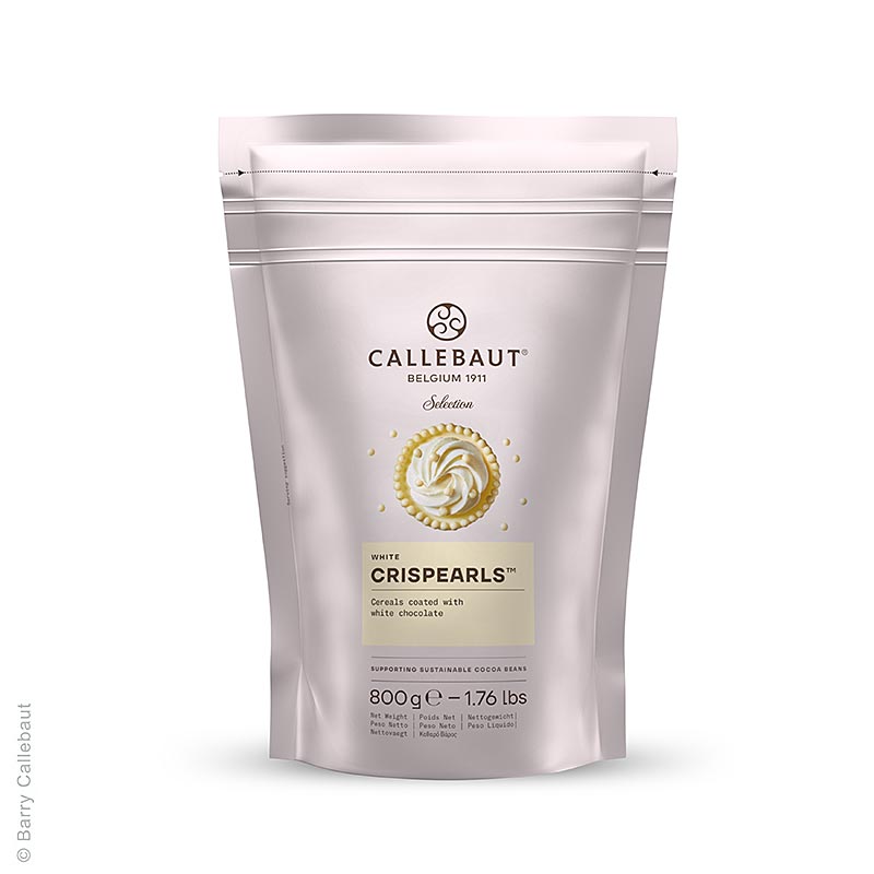 Crispearls White, perle di cioccolato bianco croccanti, Callebaut (CHW-CC-CRISE0-02B), 800 g