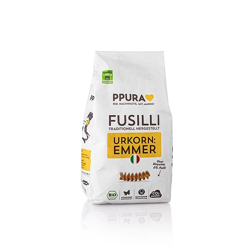 Ppura Fusilli Nudeln aus italienischem Emmer, BIO, 500 g | Nudeln, Nudel - Produkte, frisch/getrocknet | thungourmet
