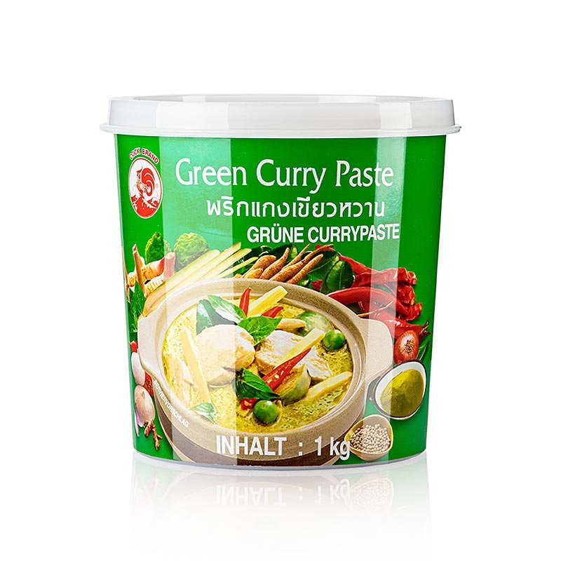 Pâte de curry verte, Cock Brand, 1 kg Produits asiatiques et ethniques | thungourmet