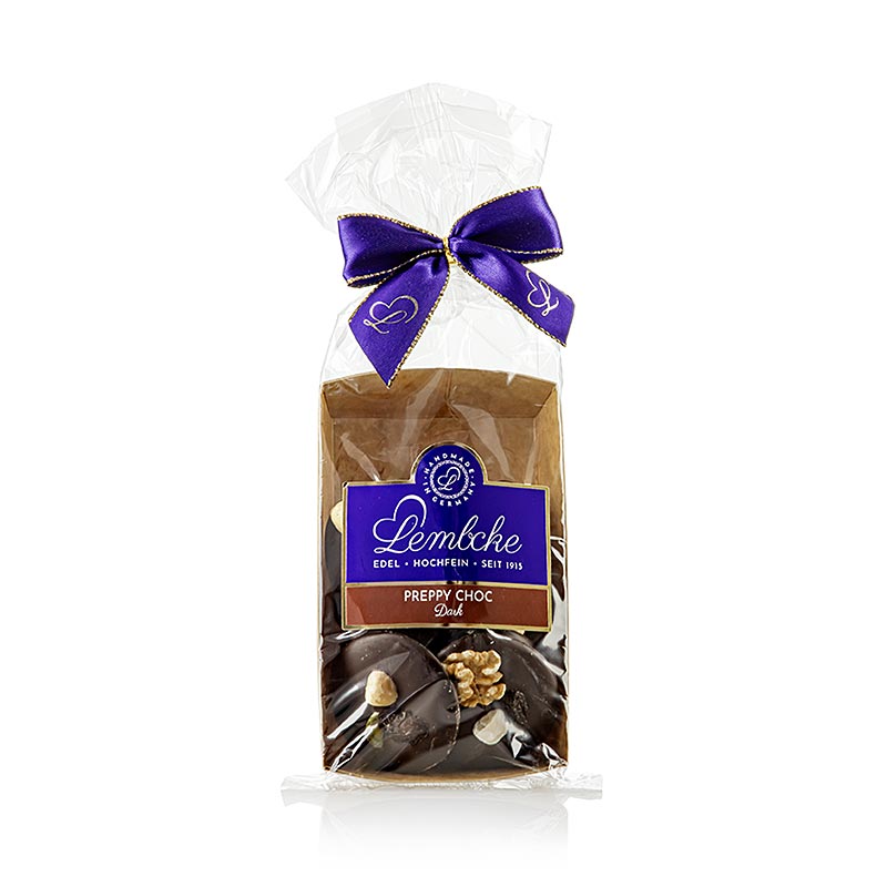 Biscotti da tè Preppy Choc Dark, Studententaler, Lembcke, 100 g