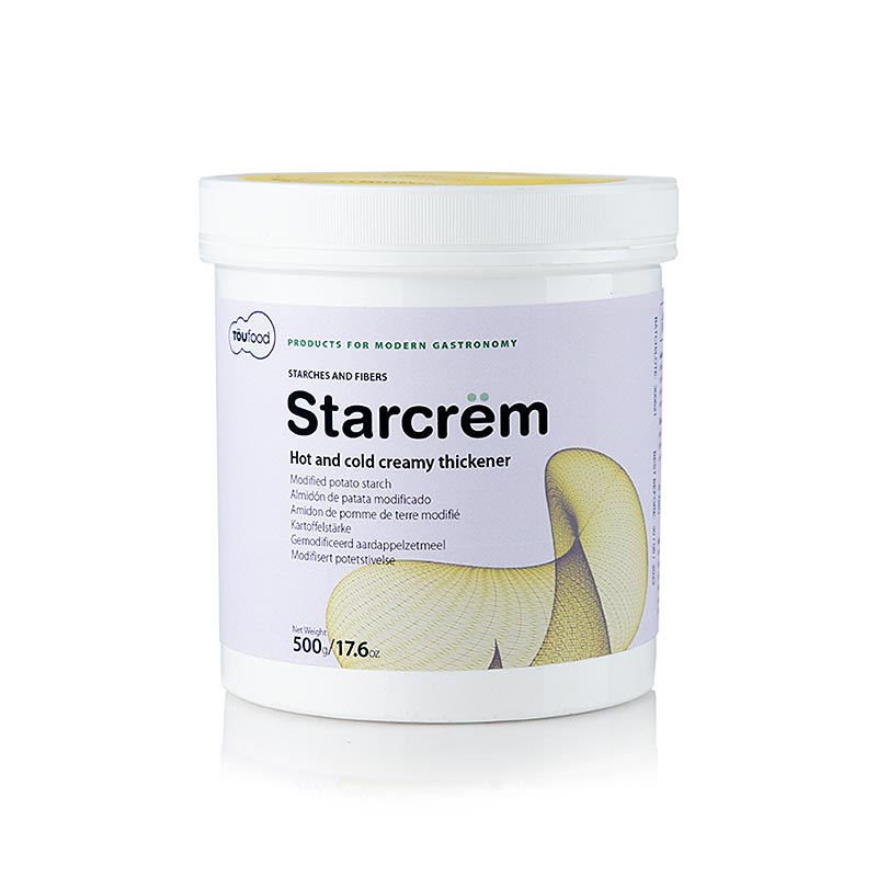 TÖUFOOD STARCRËM, Verdickungsmittel Kartoffelstärke, 500 g | Molekulares Kochen | thungourmet