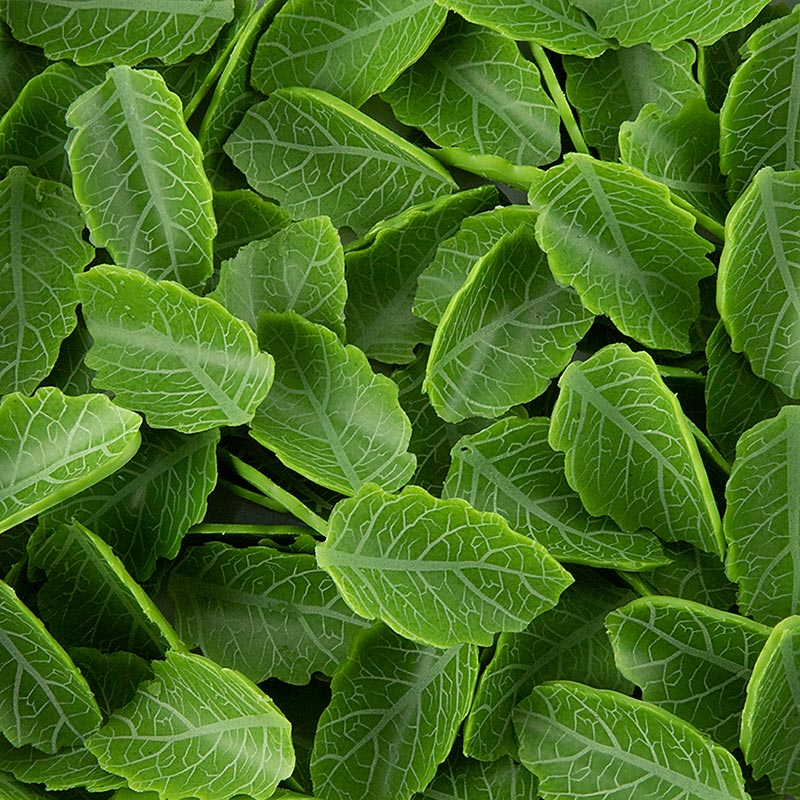 Grüne Blätter, gerollt, aus Schokolade, Dobla, 115 g, 144 St | Couverture, Schoko - Formen, Schoko - Produkte | thungourmet