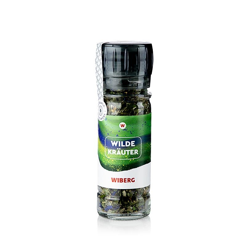 Wiberg Gewürzmühle Wilde Kräuter, Kräutersalz, 60 g | Salz, Pfeffer, Gewürze, Aromen,Trockengemüse | thungourmet