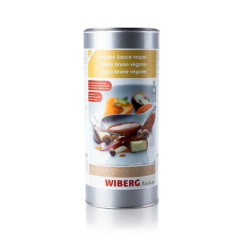 Wiberg Braune Sauce vegan, Zutatenmischung, 1 kg | Salz, Pfeffer, Gewürze, Aromen,Trockengemüse | thungourmet