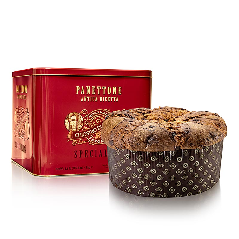 Weihnachtskuchen Panettone - Klassik, Metalldose Pattinatori, Lazzaroni, 3 kg