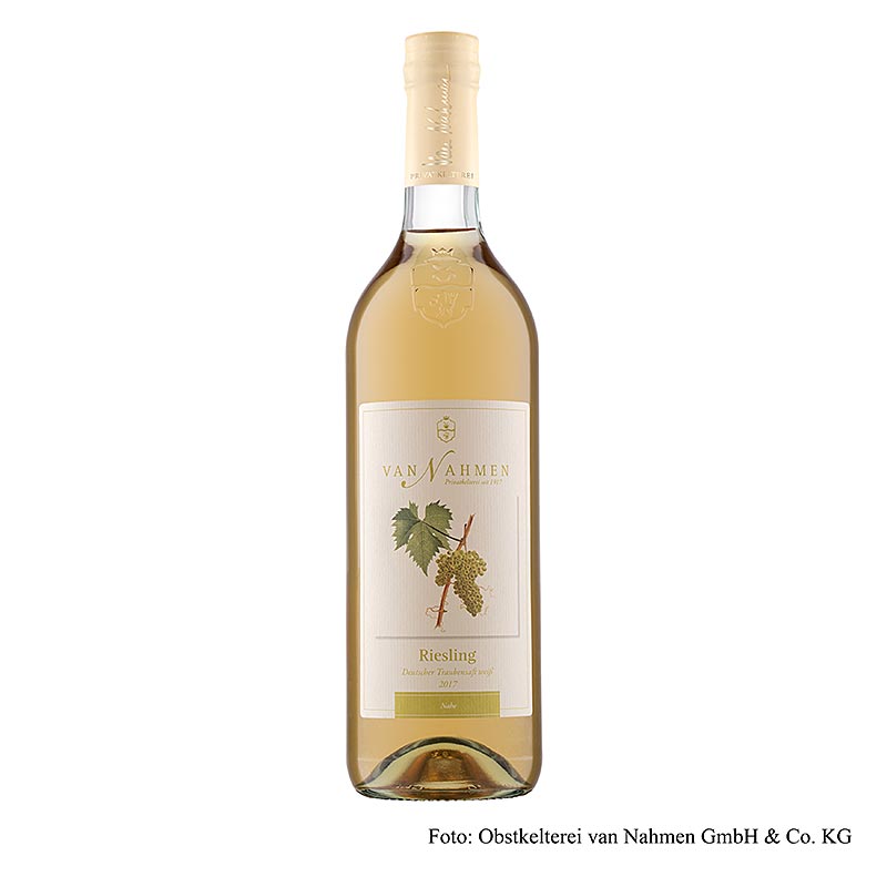 Riesling Traubensaft, 100% Direktsaft, van Nahmen, BIO, 750 ml