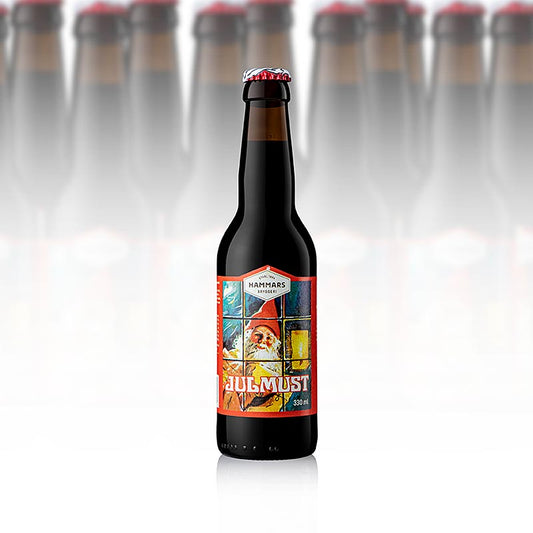 Hammars Julmust - Erfrischungsgetränk mit Malzgeschmack, Schweden, 4,62 l, 14 x 330ml