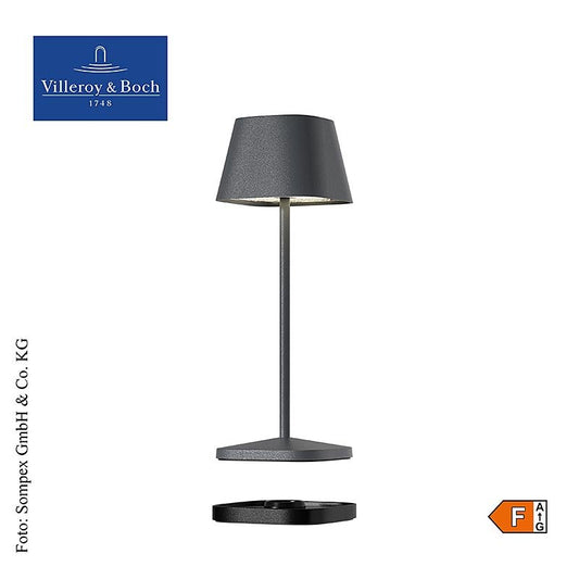 Tischleuchte "Neapel MICRO RC", mit Akku, 20x6,5x6,5cm, Alu, anthrazit (97261), 1 St | Non Food / Hardware / Grillzubehör | thungourmet