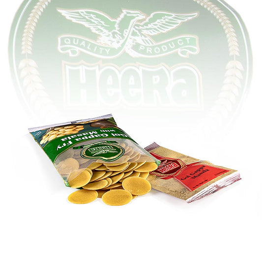 Pani Puri /Gol Gappa, ungebacken, Chips zum Füllen, mit Masala Dip, Heera, 250 g | Asia & Ethno Food | thungourmet