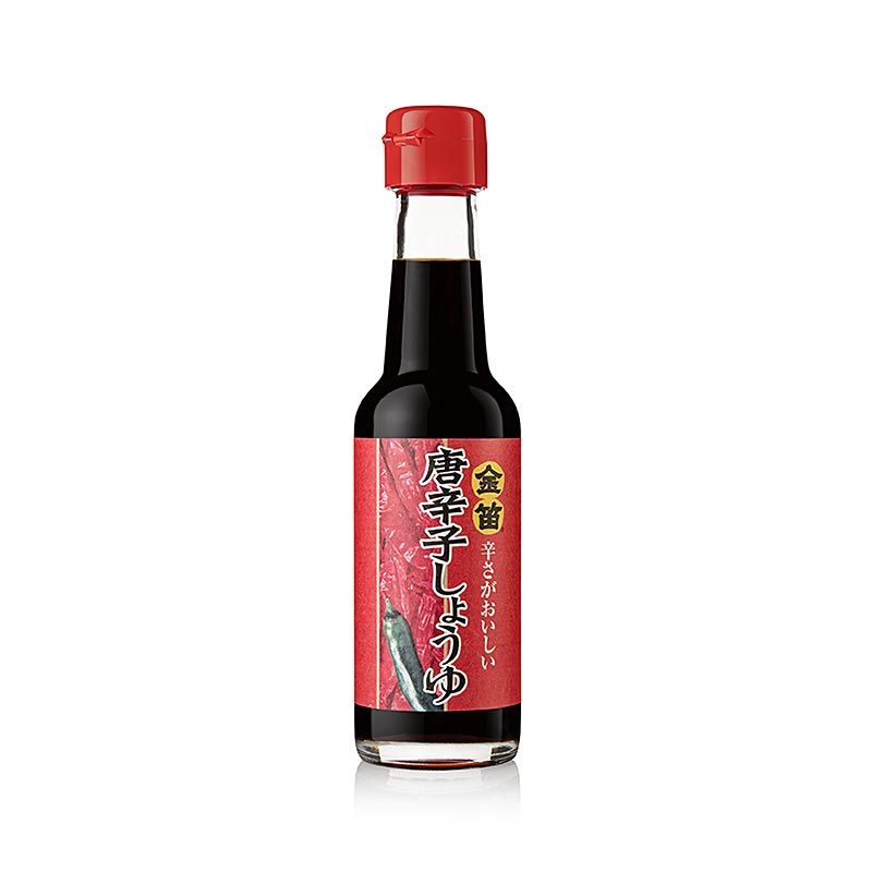 Sojasauce - Kinbue Tougarashi Shoyu - mit Chili, scharf, Fueki, Japan, 150 ml
