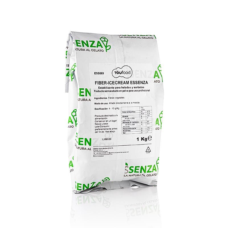 "Fiber - IceCream" Stabilisator für Eis, Essenza, 1 kg | Patisserie, Dessert, Sirup | thungourmet