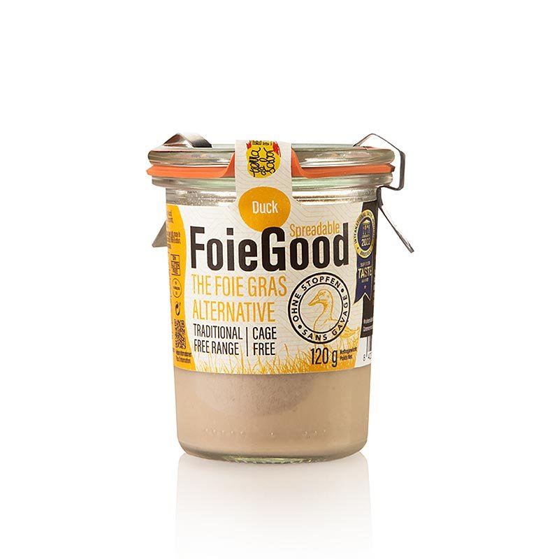 Entenleber Pastete / Aufstrich, FoieGood (ohne Stopfen), 120 g | Enten, Gänse, Foie Gras - Frisch/Konserve | thungourmet
