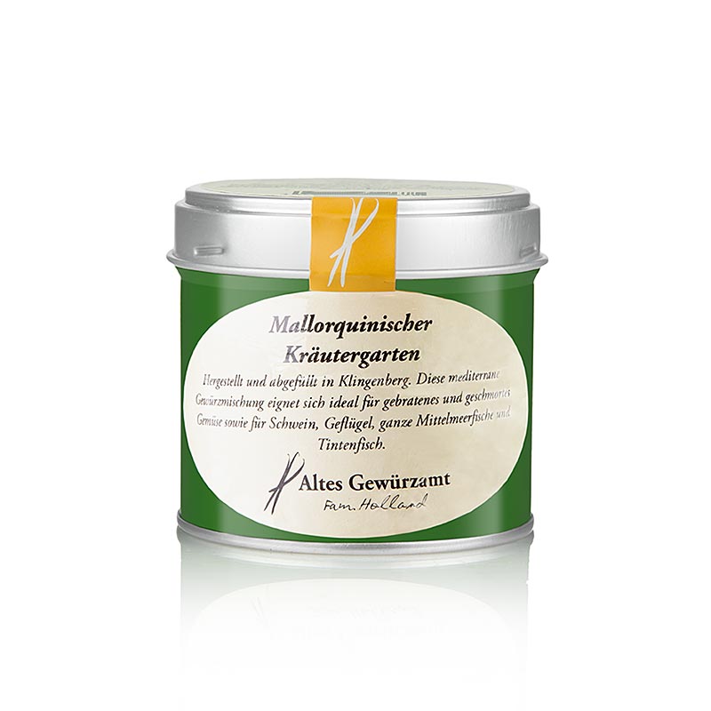 Mallorquinischer Kräutergarten, Gewürzmischung, Altes Gewürzamt, 35 g | Salz, Pfeffer, Gewürze, Aromen,Trockengemüse | thungourmet