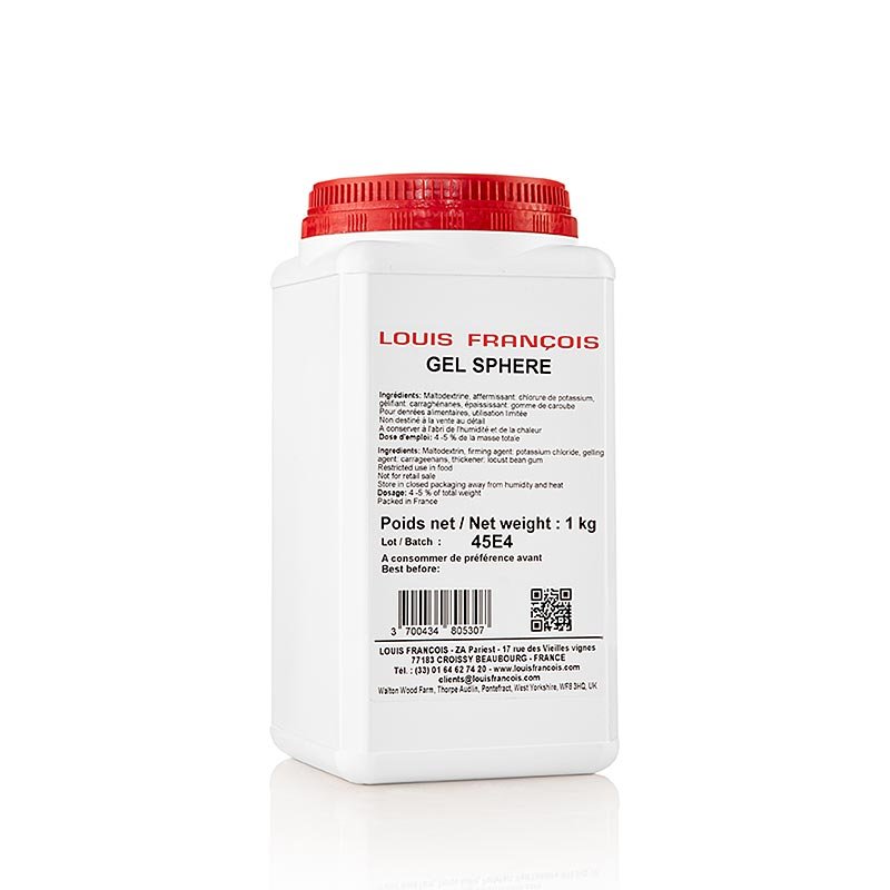 Gel Sphere, veganes Geliermittel, Louis Francois, 1 kg | Molekulares Kochen | thungourmet