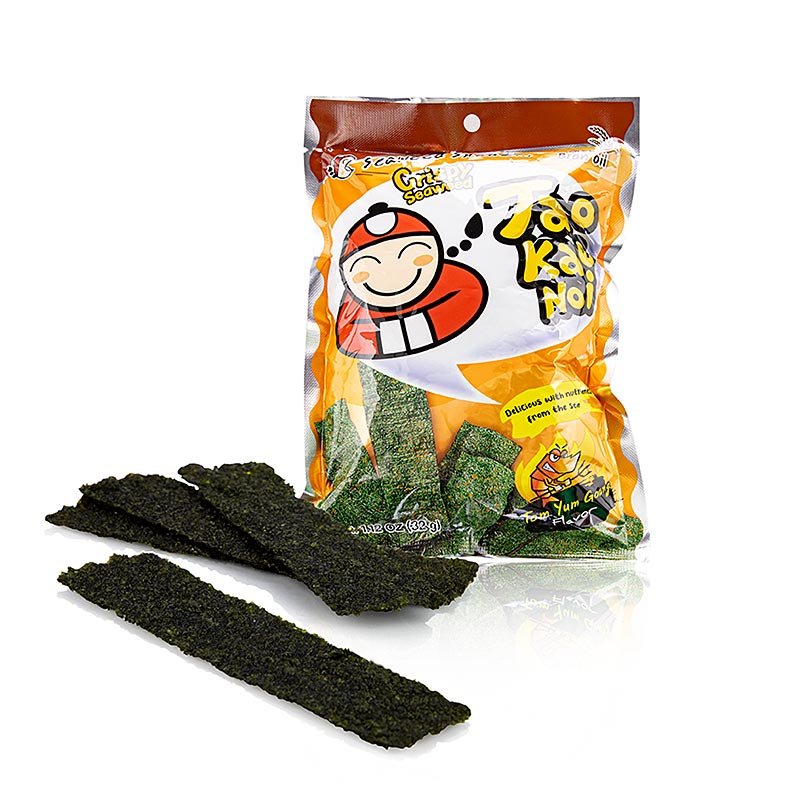 Taokaenoi Crispy Seaweed Tom Yum Goon Flavour, Algen Chips, 32 g | Asia & Ethno Food | thungourmet