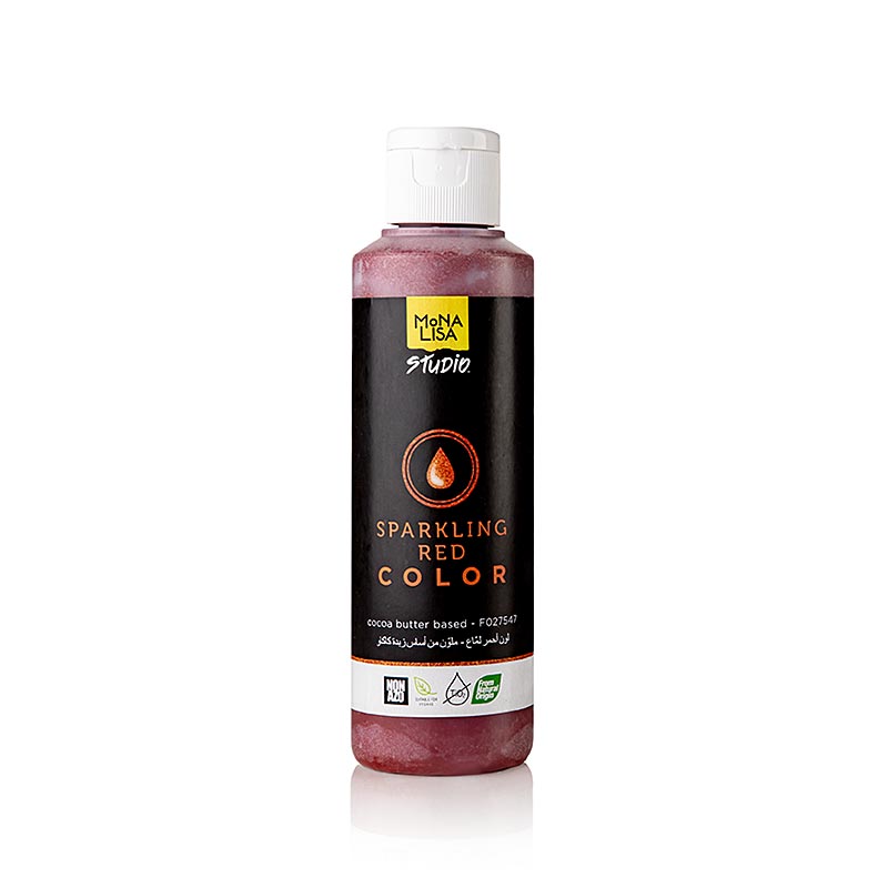 Beurre de cacao, sparkling red (rouge scintillant), IBC, 245 g
