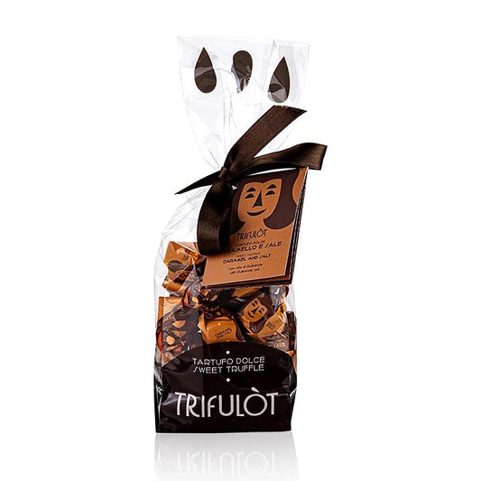 Tartuflanghe Mini Trüffelpralinen "trifulòt", Karamell & Salz 180 g | Gebäck, Pralinen, Snacks | thungourmet