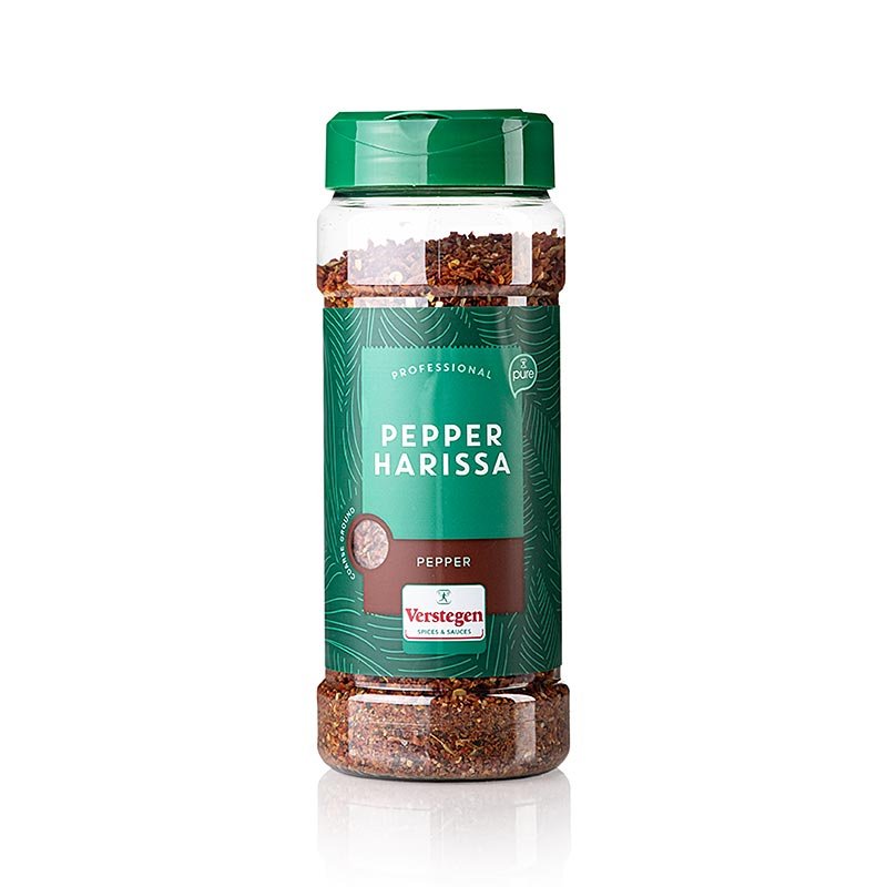 Pepper Harissa coarse ground pure, Würzmischung mit Paprika, Verstegen, 270 g | Salz, Pfeffer, Gewürze, Aromen,Trockengemüse | thungourmet