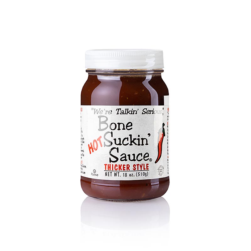 Bone Suckin BBQ Sauce Sweet Southern HOT THICKER Style, 420ml, Ford´s Food, 420 ml