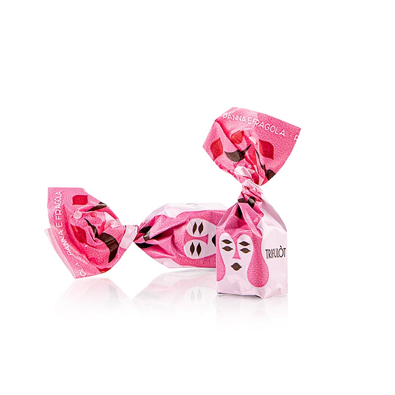 Tartuflanghe Mini Trüffelpralinen "trifulòt", Erdbeer & Sahne 1 kg