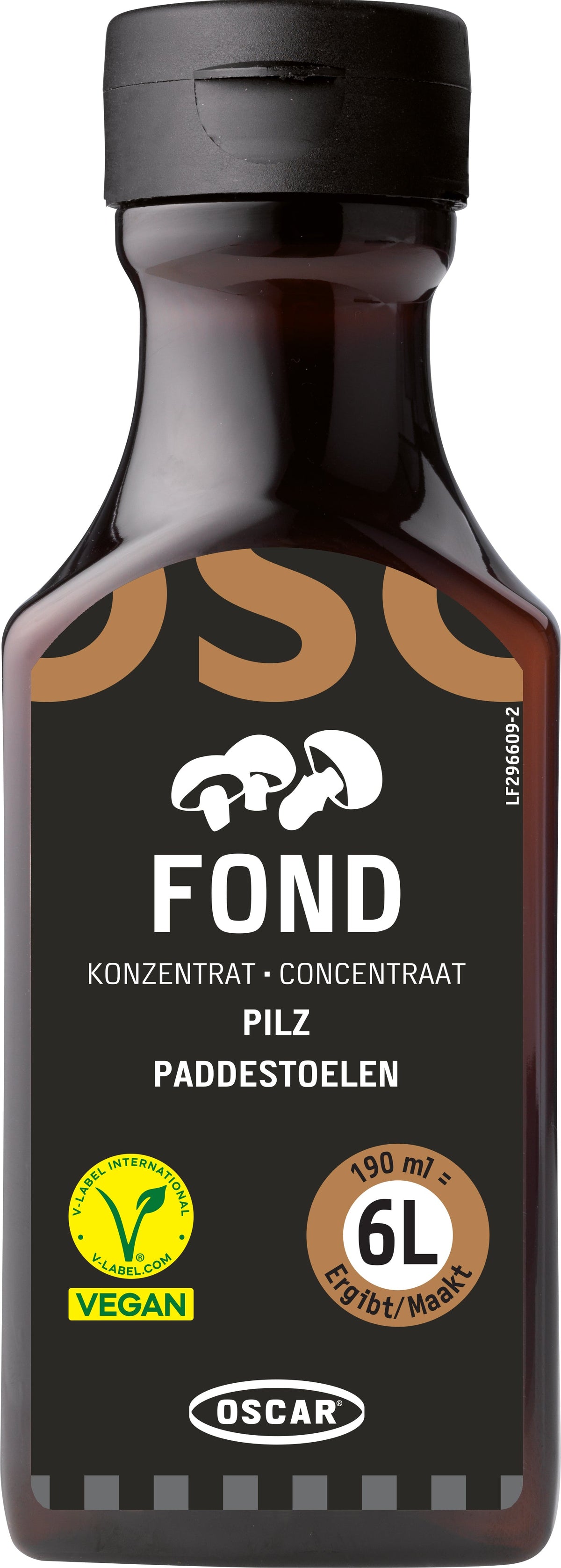 Concentrato Oscar - Brodo di funghi, liquido (per circa 9,5 L), 190 ml