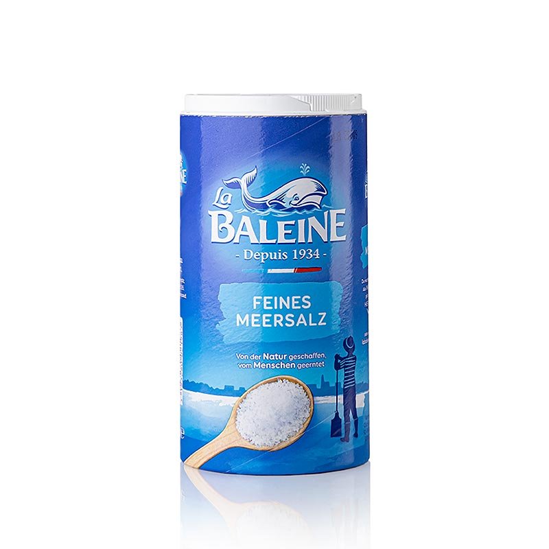 La Baleine Meersalz, fein, unjodiert, 500 g | Salz, Pfeffer, Gewürze, Aromen,Trockengemüse | thungourmet