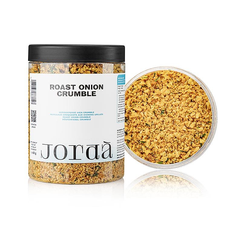 Jorda Crumble Roast Onions, Röstzwiebel & Brot Knusper, 400 g | Salz, Pfeffer, Gewürze, Aromen,Trockengemüse | thungourmet