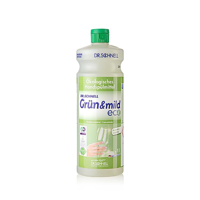 Dr. Schnell - Handspülmittel "Grün & Mild eco", ökologisch, Konzentrat, 1 l | Non Food / Hardware / Grillzubehör | thungourmet
