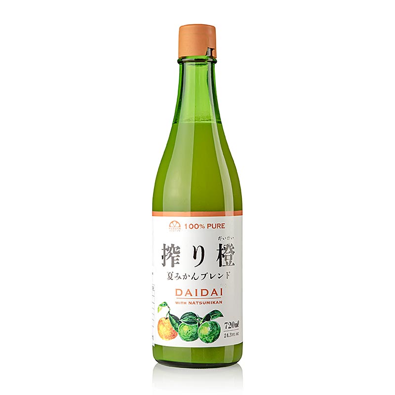 Jus de daidai et de natsumikan (orange amère), 100 % jus d'agrumes, Japon, 720 ml