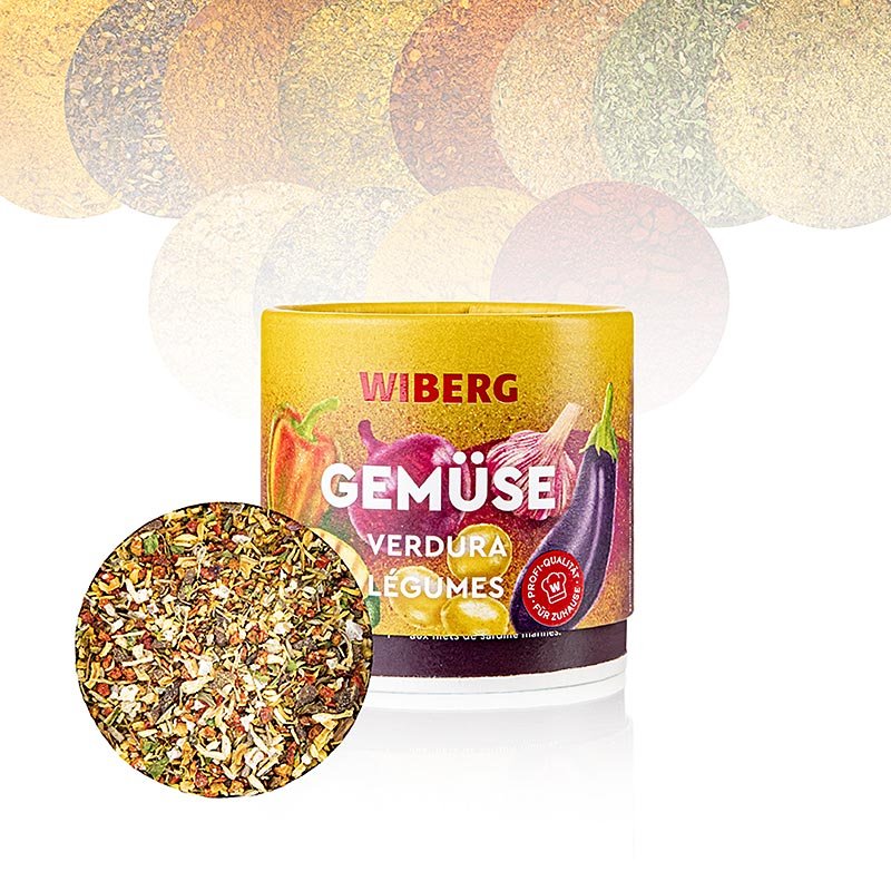 Wiberg Gemüse, Würzmischung, 80 g | Salz, Pfeffer, Gewürze, Aromen,Trockengemüse | thungourmet