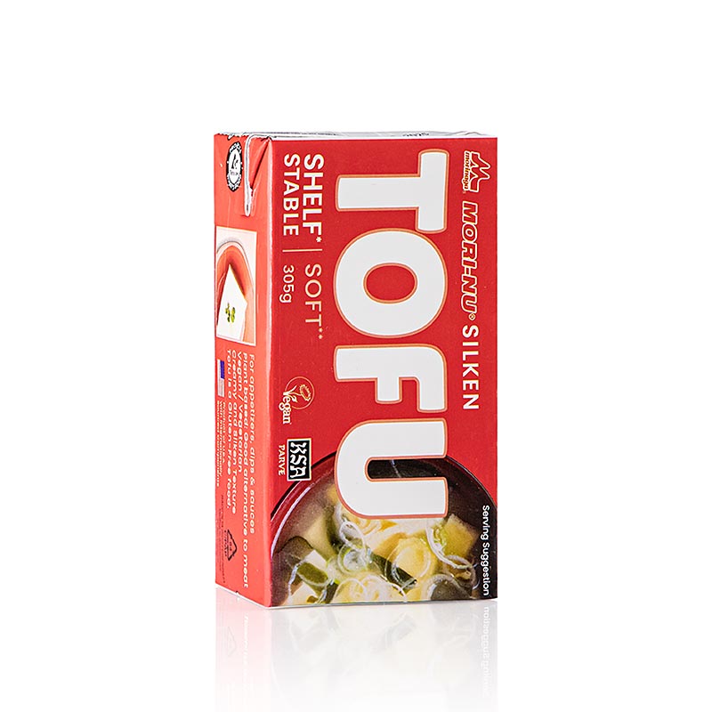 Tofu di seta, morbido, rosso, Mori-Nu / Morinaga, 305 g