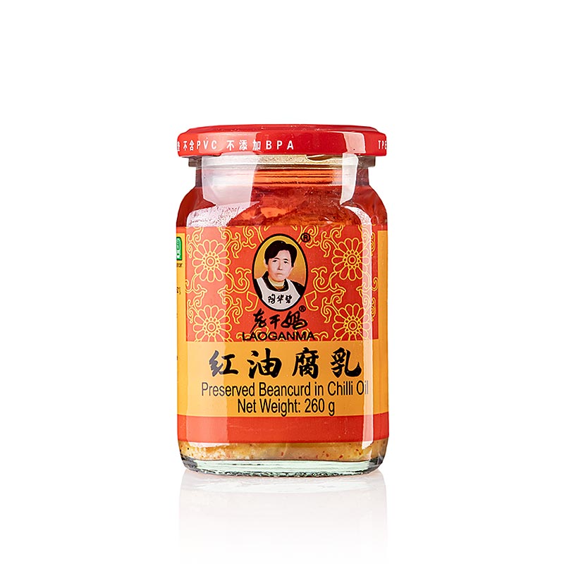 Chili oil with beancurd - Tofu à l'huile de chili, Lao Gan Ma, 260 g